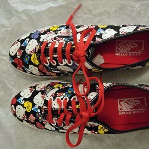 Vans Hello Kitty Limited Edition Candy Hearts Black Red Lace